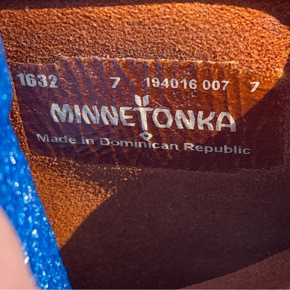 Minnetonka 3-Layer Fringe Boot Brown Size 7 - Picture 3 of 6